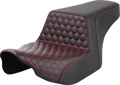 Saddlemen Step Up Red Honeycomb Gelcore Seat fits 2023-2026 Harley Touring FLTR
