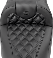 Saddlemen Roadsofa Carbon Fiber Lattice Stitch Gel Seat 2023-2026 Harley Touring