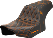 Saddlemen SDC Pro Series Orange Lattice Gel Seat fits 2023-2026 Harley Touring