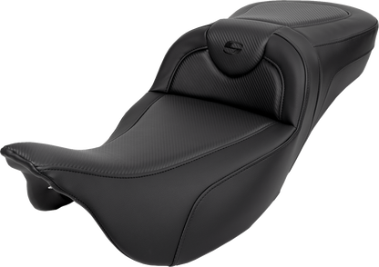 Saddlemen Roadsofa Carbon Fiber Extended Gel Seat for 2008-2025 Harley Touring