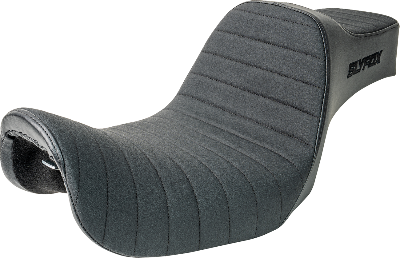 Slyfox Highnoon Classic Stitch Seat fits 1996-2003 Harley Super Wide Glide FXDL