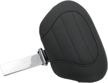 Mustang Deluxe Black Removable Drivers Backrest for 2008-2023 Harley Touring