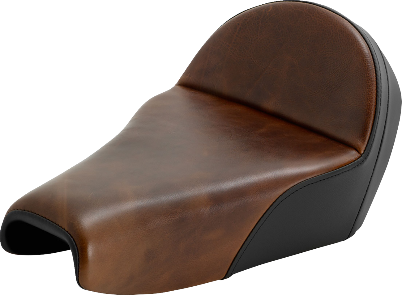 Saddlemen Lariat Distressed Leather Gel Solo Seat 2004-2022 Harley Sportster 3.3