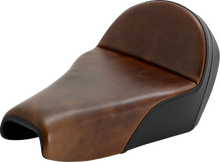 Saddlemen Lariat Distressed Leather Gel Solo Seat 2004-2022 Harley Sportster 3.3