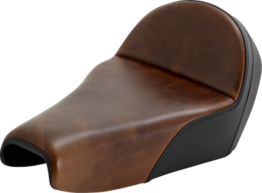 Saddlemen Lariat Distressed Leather Gel Solo Seat 2004-2022 Harley Sportster 3.3