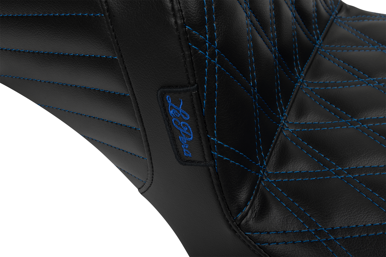 Le Pera Tailwhip Daddy Long Legs Blue Diamond Seat for 2023-2025 Harley Touring