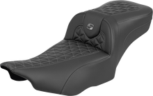 Saddlemen Roadsofa Gray Tri Gripper Extended Seat for 2023-2026 Harley Touring