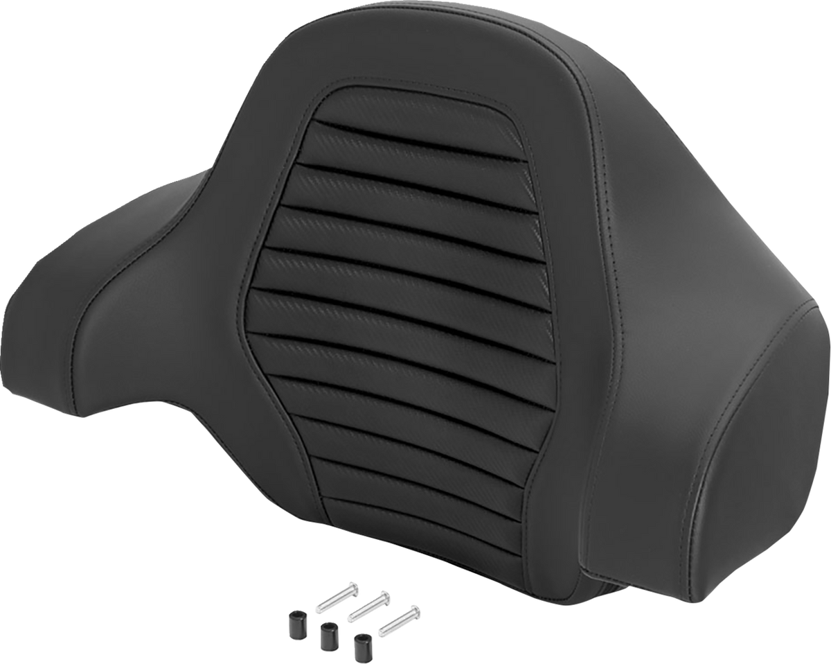 Saddlemen Carbon Tuck N Roll Deluxe Sissy Bar Tour Pack Backrest Pad for Harley