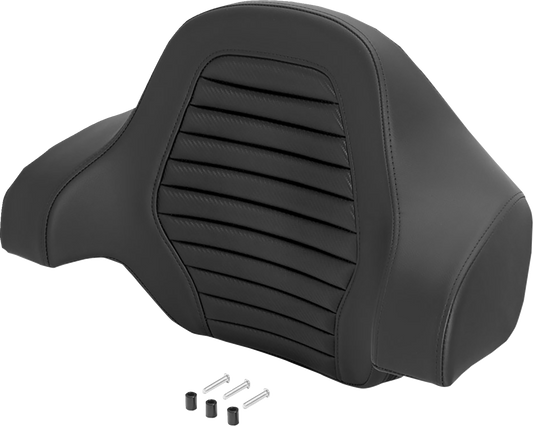 Saddlemen Carbon Tuck N Roll Deluxe Sissy Bar Tour Pack Backrest Pad for Harley
