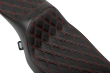 Drag Specialties Predator III Red Diamond Extended Seat for 23-26 Harley Touring