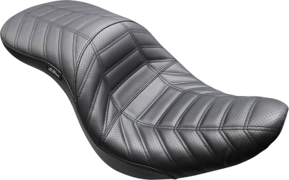 Le Pera Maverick Daddy Long Leg Track Pleated Seat for 2018-26 Harley Low Rider