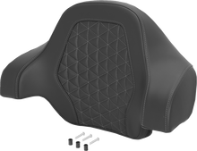 Saddlemen Gray Tri Gripper Deluxe Sissy Bar Tour Pack Backrest Pad for Harley