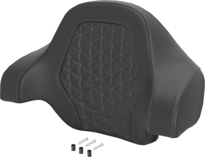 Saddlemen Gray Tri Gripper Deluxe Sissy Bar Tour Pack Backrest Pad for Harley