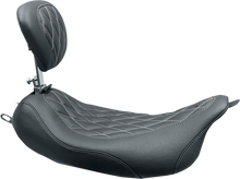 Mustang Wide Tripper Solo Seat & Backrest for 2008-2025 Harley Touring 79727GM
