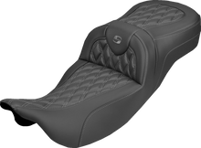 Saddlemen Roadsofa Gray Lattice Carbon Extended Seat for 2008-25 Harley Touring