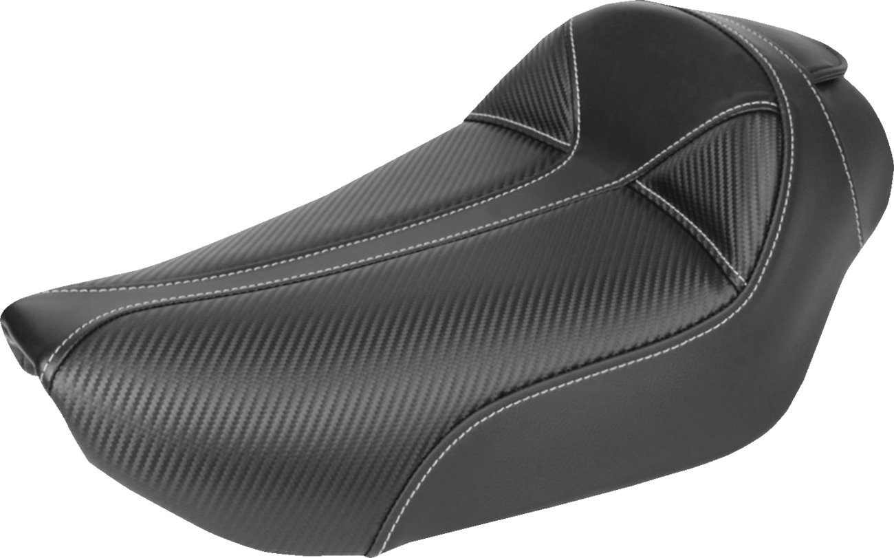 Saddlemen Dominator Gray Stitch Gel Solo Seat for 1996-2003 Harley Davidson Dyna