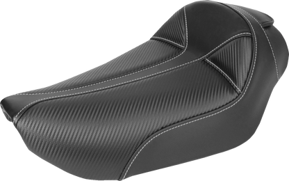 Saddlemen Dominator Gray Stitch Gel Solo Seat for 1996-2003 Harley Davidson Dyna