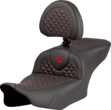 Saddlemen Roadsofa Red Stitch with Backrest Seat fits 2023-2026 Harley Touring