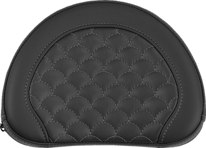 Saddlemen Contour Gray Dragon Scale Stitch Sissy Bar Backrest Pad for Harley