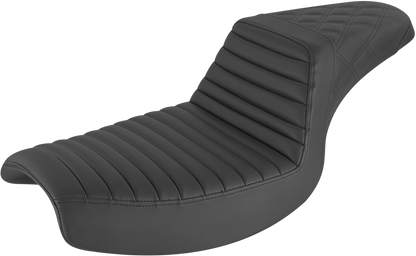 Saddlemen Step Up Tuck-n-Roll & Lattice Gel Seat fits 1982-2000 Harley FXR