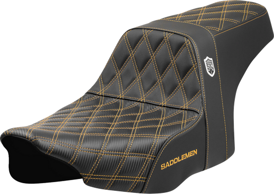 Saddlemen SDC Pro Series Gold Lattice Seat fits 2023-25 Harley Street Road Glide