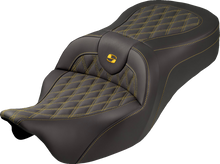 Saddlemen Roadsofa King Gold Lattice Gel Seat fits 2008-2025 Harley Touring