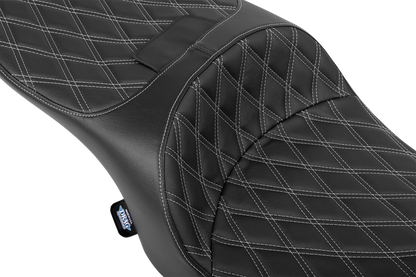 Drag Specialties Freedom Forward Silver Diamond Seat for 2023-25 Harley Touring