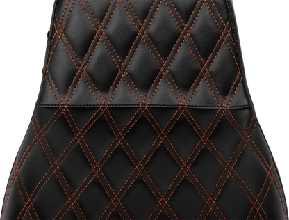 Le Pera Tailwhip Daddy Long Leg Orange Diamond Seat for 2023-2025 Harley Touring