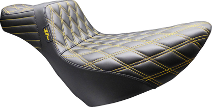 Le Pera Tailwhip Gold Diamond Daddy Long Legs Seat for 2018-26 Harley Low Rider