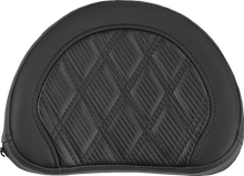 Saddlemen Contour Black Carbon Lattice Stitch Sissy Bar Backrest Pad for Harley