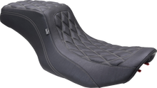 Mustang Squareback Gray Diamond Stitch Seat for 2023-2026 Harley Touring FLHX