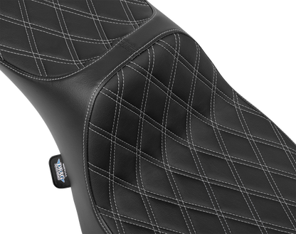 Drag Specialties Predator Silver Diamond Extended Seat 2023-2025 Harley Touring