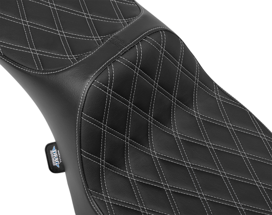 Drag Specialties Predator Silver Diamond Extended Seat 2023-2025 Harley Touring