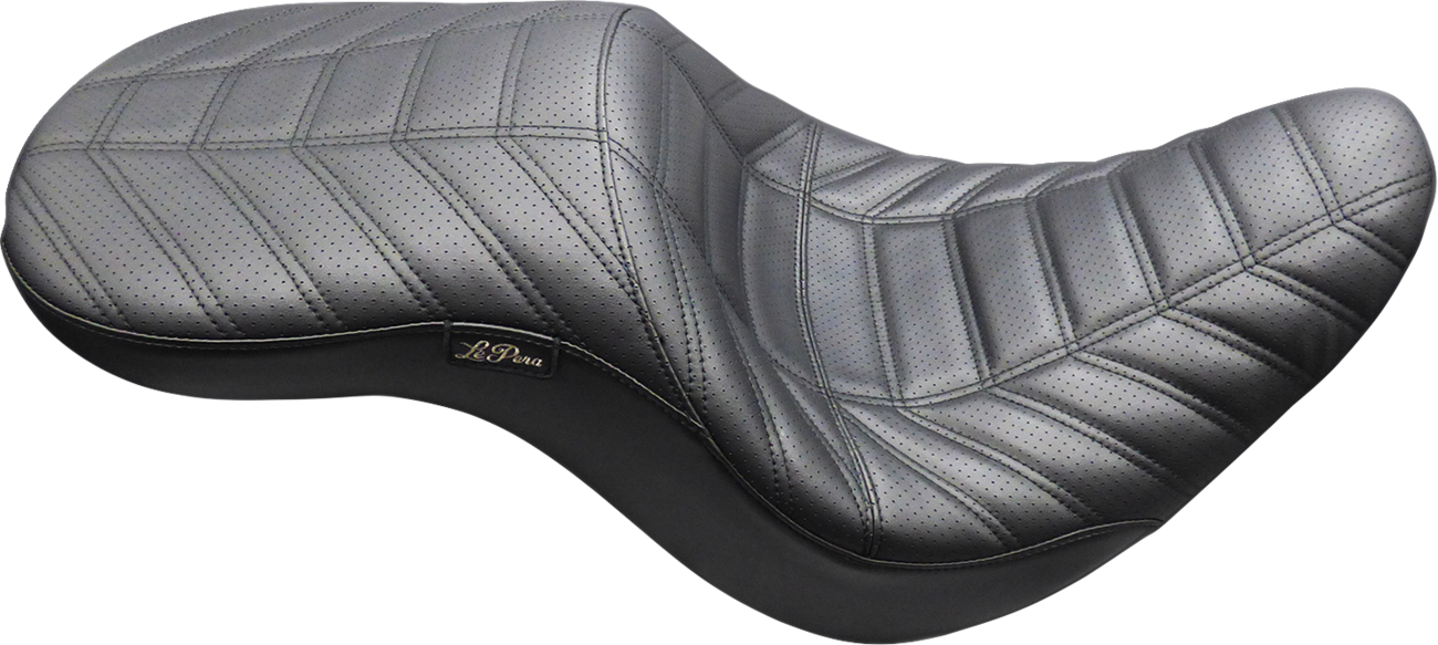 Le Pera Maverick Daddy Long Leg Track Pleated Seat for 2018-26 Harley Low Rider