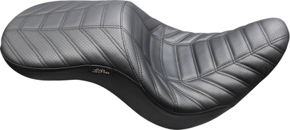 Le Pera Maverick Daddy Long Leg Track Pleated Seat for 2018-26 Harley Low Rider