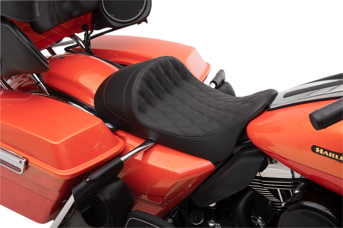 Drag Specialties Forward Position Low Profile Solo Seat 2008-2024 Harley Touring