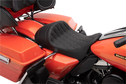 Drag Specialties Forward Position Low Profile Solo Seat 2008-2024 Harley Touring