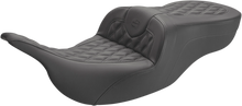 Saddlemen Roadsofa Lattice Stitch Leather Seat for 1997-07 Harley Touring Models