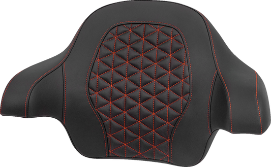 Saddlemen Red Tri-Gripper Tour Pak Backrest Pad fits 2014-2025 Harley Touring