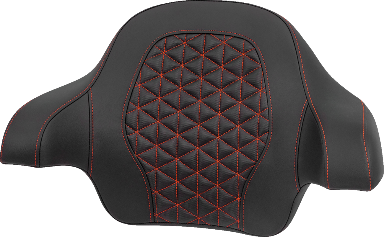 Saddlemen Red Tri-Gripper Tour Pak Backrest Pad fits 2014-2025 Harley Touring