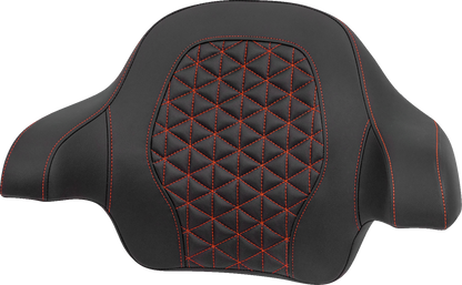 Saddlemen Red Tri-Gripper Tour Pak Backrest Pad fits 2014-2025 Harley Touring
