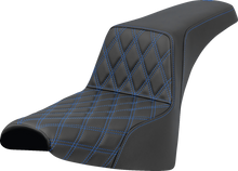 Saddlemen Step-Up Blue Lattice Gel Seat for 2018-2026 Harley Softail Street Bob