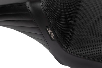 Le Pera Kickflip Basketweave Seat for 2023-2025 Harley Touring Road Street Glide