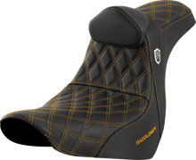 Saddlemen SDC Pro Series Gold Lattice Seat & Backrest 18-26 Harley Low Rider