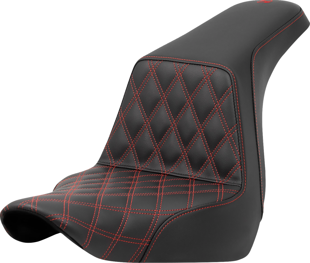 Saddlemen Step Up Red Lattice Gel Seat for 2018-23 Harley Low Rider Sport Glide