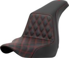 Saddlemen Step Up Red Lattice Gel Seat for 2018-26 Harley Low Rider Sport Glide