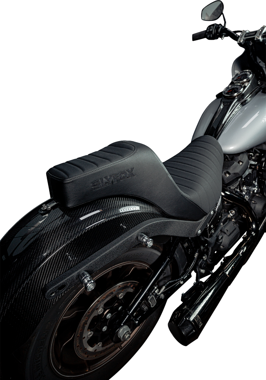 Slyfox Highnoon Classic Stitch Seat fits 2018-2025 Harley Softail Low Rider FLSB