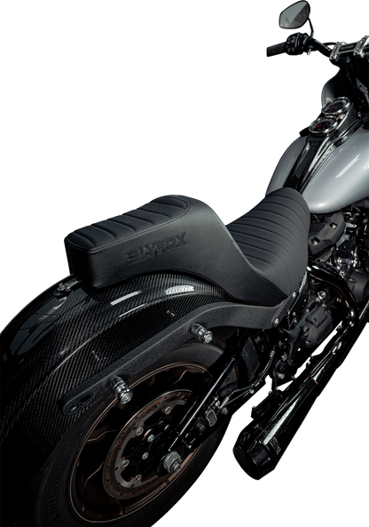 Slyfox Highnoon Classic Stitch Seat fits 2018-2025 Harley Softail Low Rider FLSB