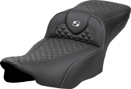 Saddlemen Extended Reach Roadsofa Silver Stitch Seat fits 2023-25 Harley Touring