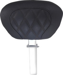 Mustang Super Tour Diamond Stitch Driver Backrest fits 2008-2025 Harley Touring